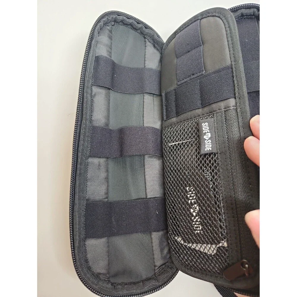 SIDE BY SIDE - Premium Pouch Organizer for Tech Gray Carry Travel Bag